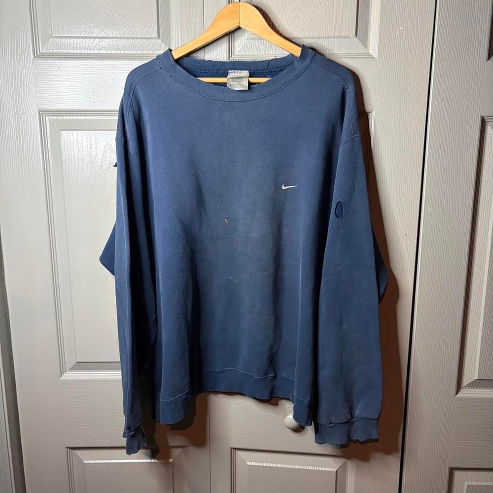 Vintage nike sweatshirt Size XXL distressed grunge worn flawed